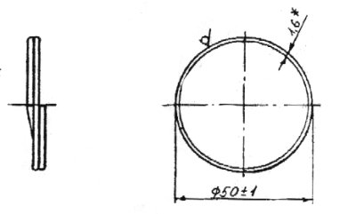 Пример кольца из пружинной проволоки